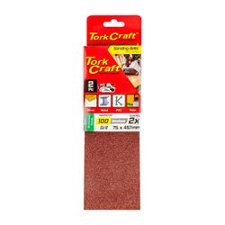 Sanding Belt 75 X 457mm 100grit 2/pack