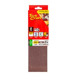 Sanding Belt 75 X 533mm 180grit 2/pack