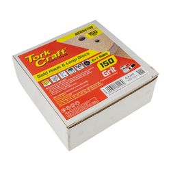 Gold Disc (50 Pieces) 150 Grit 150mm X 6+1 Holes Hook And Loop