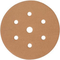 Gold Disc (50 Pieces) 500grit 150mm X 6+1 Holes Hook And Loop