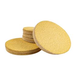 Gold Disc (50 Pieces) 80 Grit 125mm Without Hole Hook And Loop