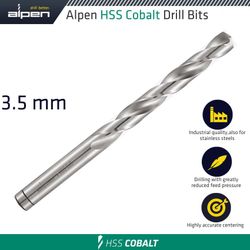 Hss Cobalt Din 338 3.5mm Bulk