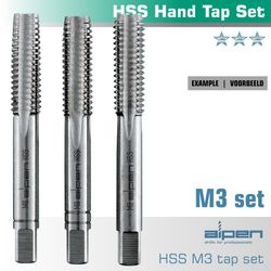 Hand Tap Set In Pouch M3 Hss 0.5mm Pitch