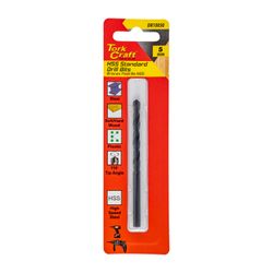 Drill Bit Hss Standard 5.0mm 1/card