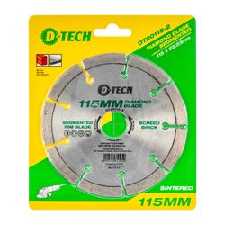 Diamond Blade Segmented Mid. 115x22,23mm Screed/cem.brick/masonry