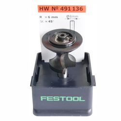 FESTOOL HW S8 D31,4/R6/45° Roundover and Chamfer Router Cutter