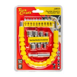 TORK CRAFT 19 Piece Flexible Shaft & Nutsetter Set