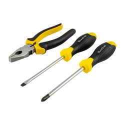 3pc Screwdriver Sl5x100mm & Ph2x100mm & 160mm Combination Plier