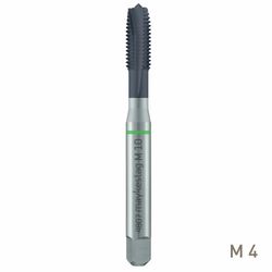Hssco Machine Tap M 4 Din 371 B S/p. Green Ring Alunit