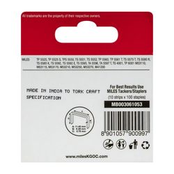 Galv Staples 22g Jt21 6mm X 1000pcs MILES No3