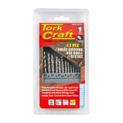 Drill Bit Set 13pce Hss Ground Bright Finish