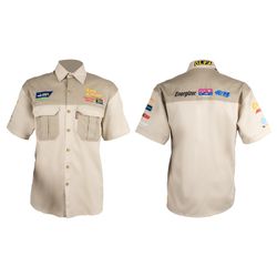 Vermont Mens Bush Shirt Khaki 100% Cotton Small
