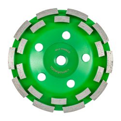 Diamond Grinding Cup Wheel 125mm X M14 Dbl Row Closed Pressed Contract