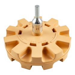 Rubber Eraser Wheel Serrated 100mm X 6mm Spindle