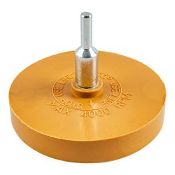 Rubber Eraser Wheel Solid 87mm X 6mm Spindle