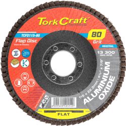 Flap Sanding Disc 115mm 80 Grit A/o