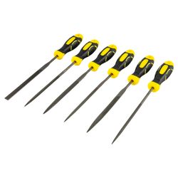 Needle File Set 6pc Flat/rnd/square/tri-angle/taper Flat/half Rnd
