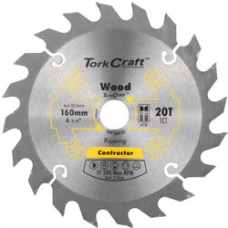 Blade Contractor 160 X 20t 20/16 Circular Saw Tct