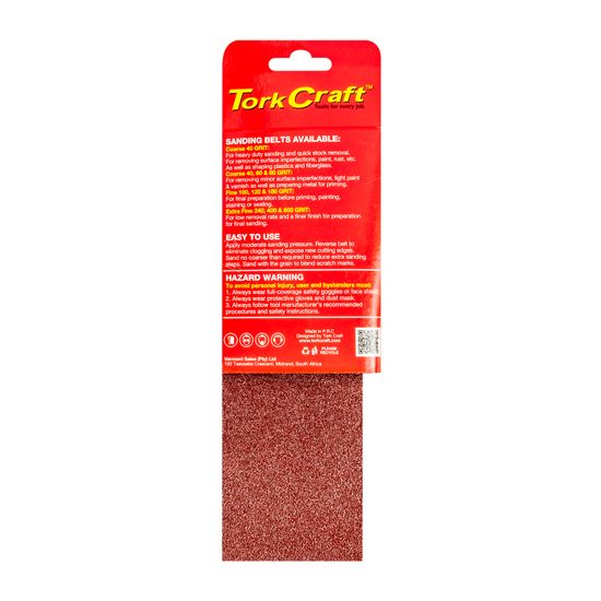 Sanding Belt 75 X 457mm 60grit 2/pack