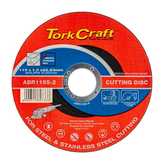 Cutting Disc Steel & Ss 115 X 1.0 X 22.2 Mm