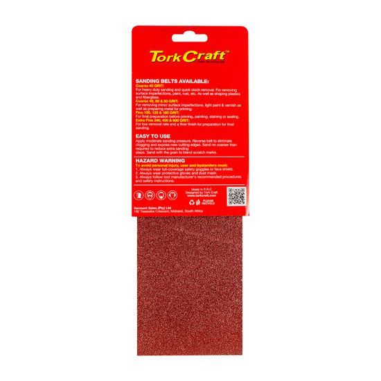 Sanding Belt 100 X 560mm 80grit 2/pack