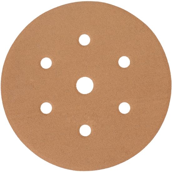 Gold Disc (50 Pieces) 600grit 150mm X 6+1 Holes Hook And Loop