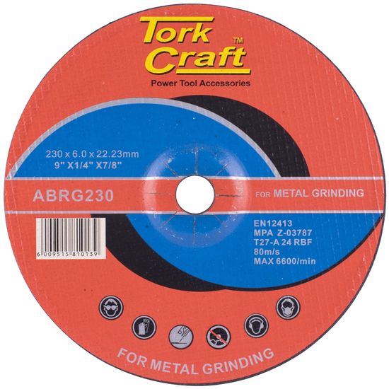 Grinding Disc For Steel 230 X 6.0 X 22.2mm