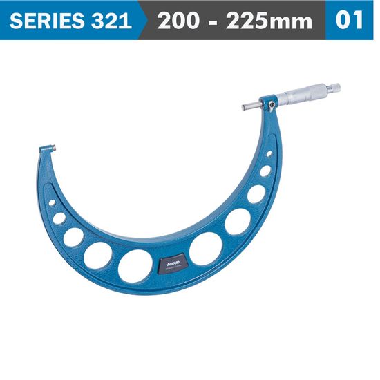 Outside Micrometer 200-225mm 0.008mm Acc. 0.01mm Grad.