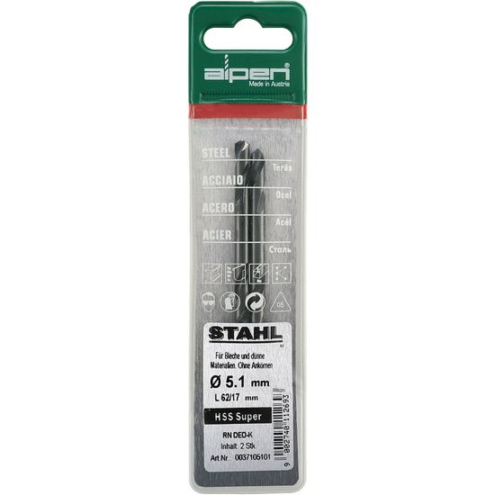 Hss Super Drill Bit Double Ended 4.1mm 2/pouch
