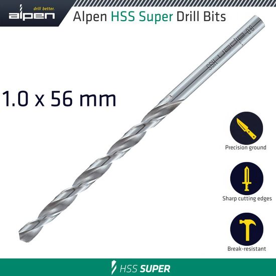 Hss Drill Bit Long 1 X 56mm Bulk