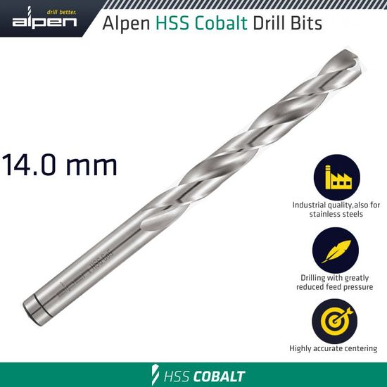 Hss Cobalt Din 338 14.00mm Bulk