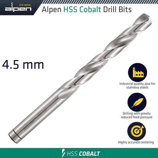 Hss Cobalt Drill Bit 4.5mm