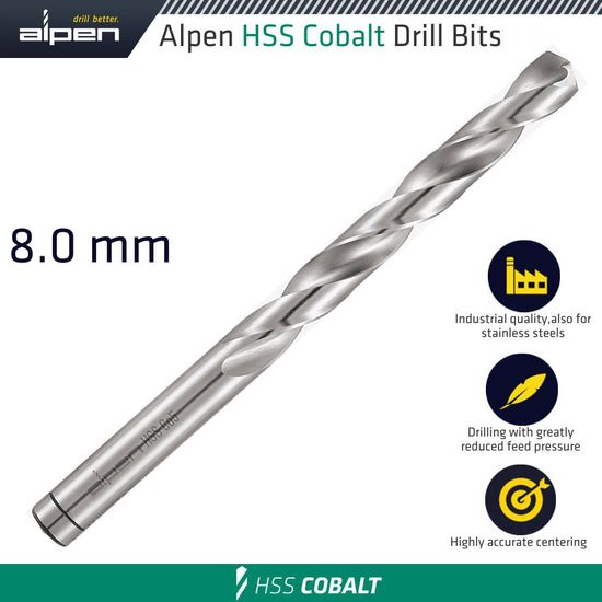 Hss Cobalt Drill Bit 8.0mm