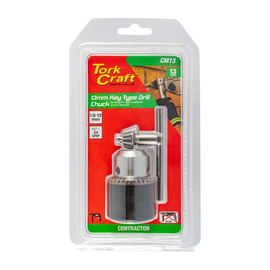 Chuck & Key 13mm 1/2 X 20 Blister