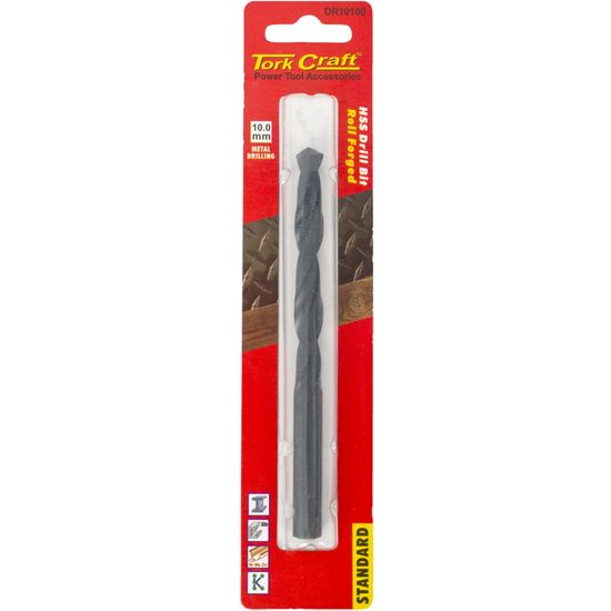 Drill Bit Hss Standard 10mm 1/card