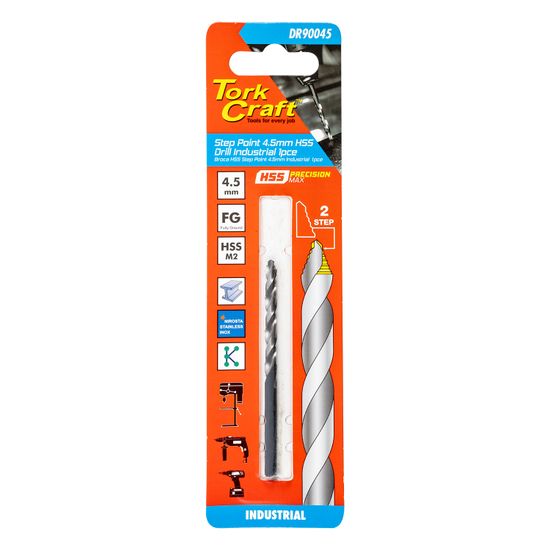 Precision-max Step Point 4.5mm Hss Drill Ind. 1pce