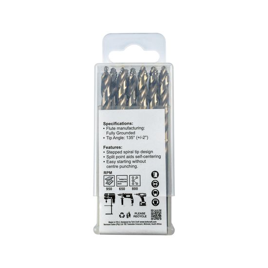Precision-max Step Point 6.0mm Hss Drill 10 Pack