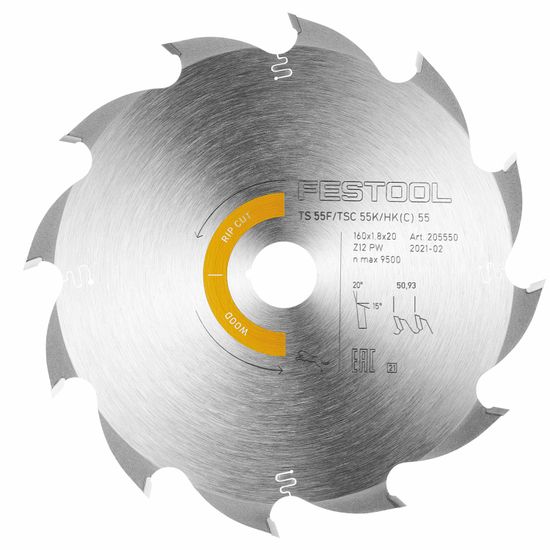Saw Blade Wood Rip Cut Hw160x1,8x20 Pw12