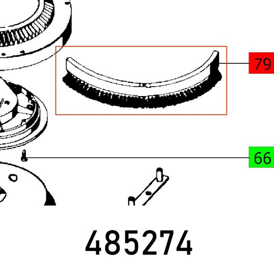 FESTOOL Brush Insert AHP-RAS D180 RAS 180 Rotary Sander Spare Part