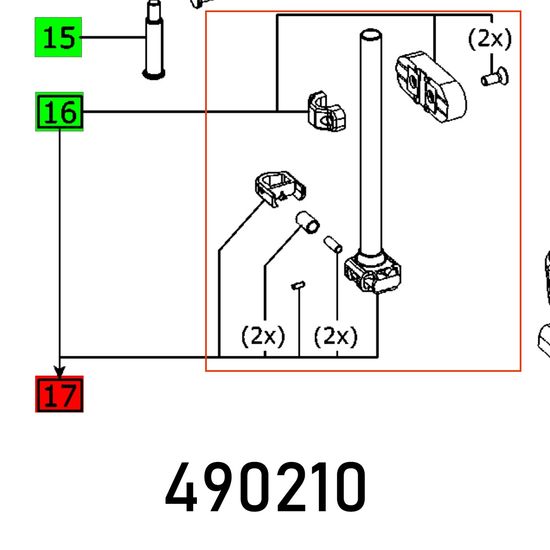 FESTOOL Piston Rod PS 300 EQ Jigsaw Spare Part