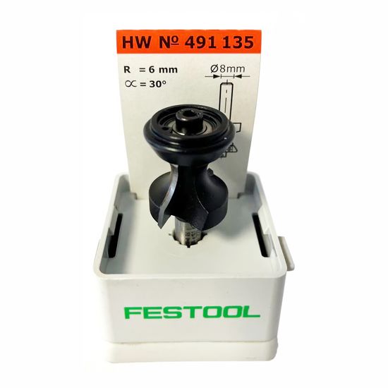 FESTOOL HW S8 D23,1/R6/30&deg; Roundover and Chamfer Router Cutter