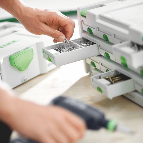 FESTOOL SYS 3-SORT/4 SORTAINER Classic 4 Drawer Storage Box