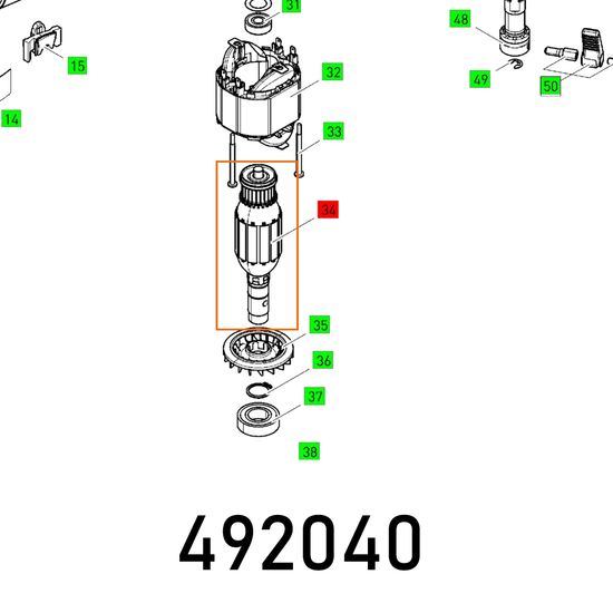 Armature 230v Of 1010 Ebq 230v Et-bg