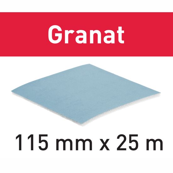 FESTOOL Granat Soft P240 Pre-Perforated Abrasive Roll 115mm x 25m