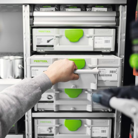 FESTOOL SYS 1 TL-DF Systainer T-LOC with Transparent Lid Compartment