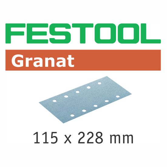 FESTOOL Granat STF 115x228 P180 Abrasive Sheets 100 Pack