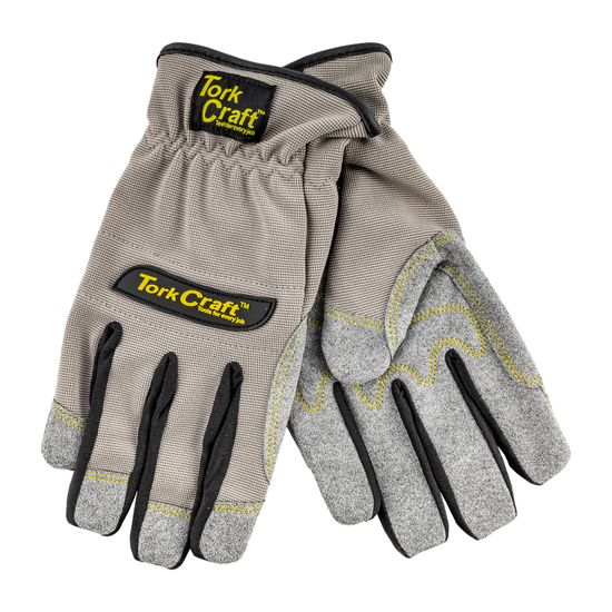 Mechanics Glove Medium Synthetic Leather Palm Spandex Back