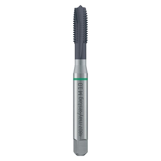 Hssco Machine Tap M 8 Din 371 B S/p. Green Ring Alunit