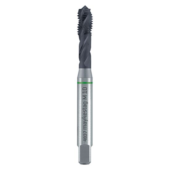 Hssco Machine Tap M 6 Din 371 C S/f Green Ring Alunit