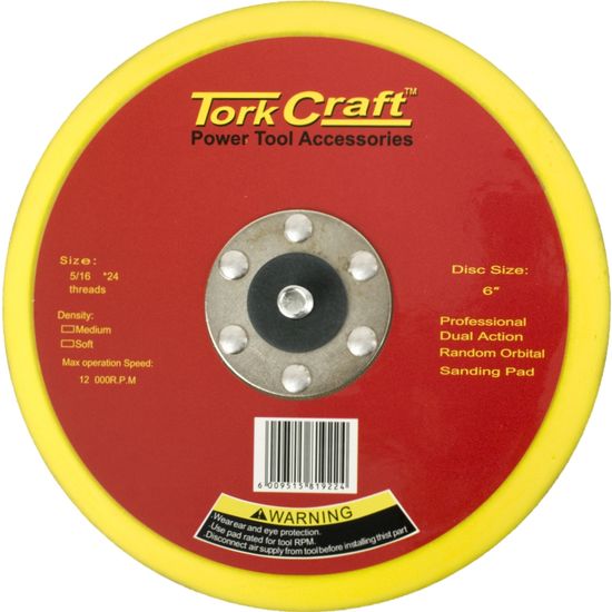 Da Sander Pad Psa 5 16 - 24unf Med Soft 150mm 6'
